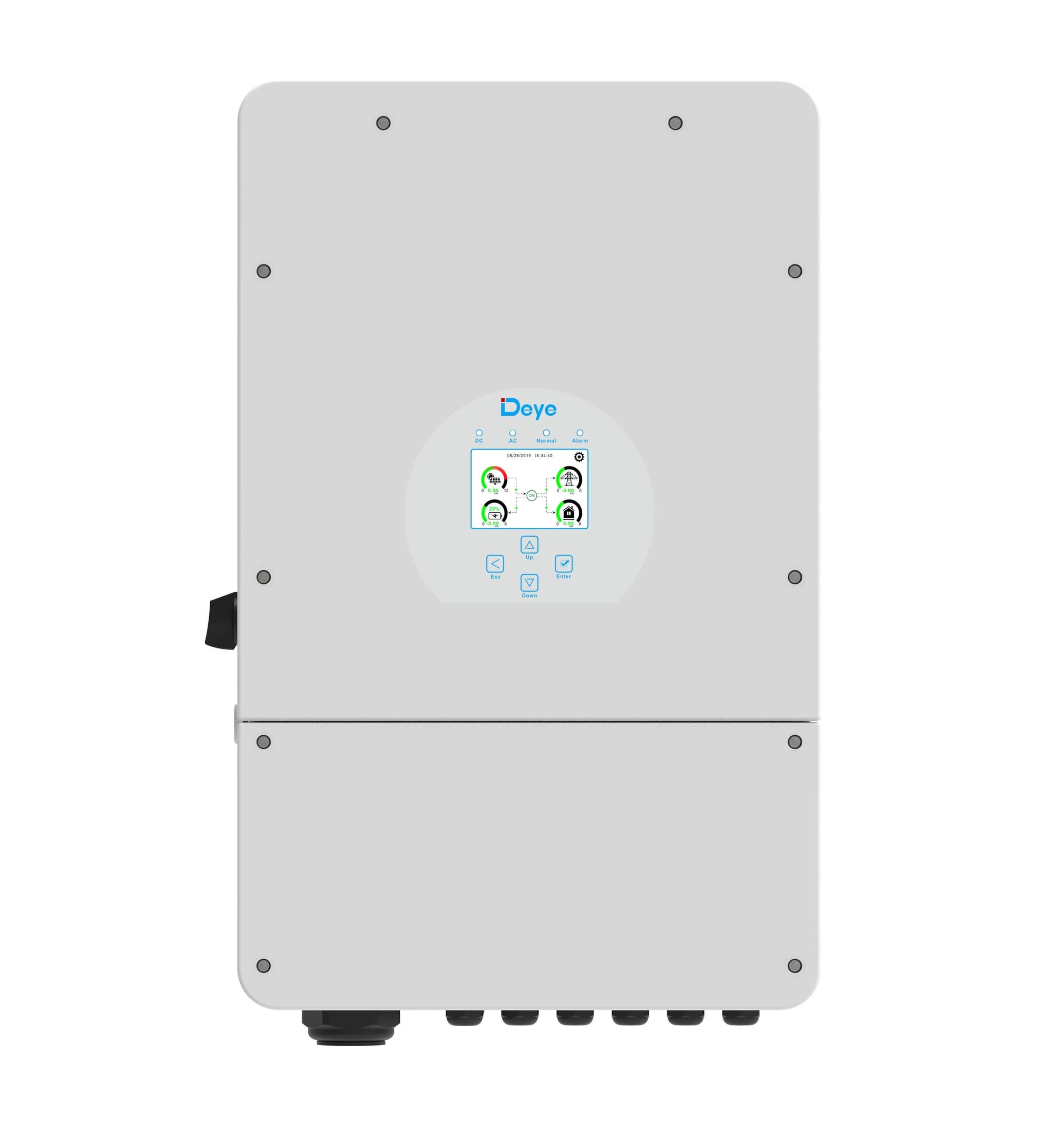 Гібридний інвертор DEYE SUN-12K-SG02LP1-EU-AM3 Deye WiFi (12 kW, 1 фаза, 3 MPPT, LV)